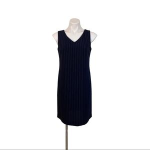 Vintage Navy Pinstripe Dress